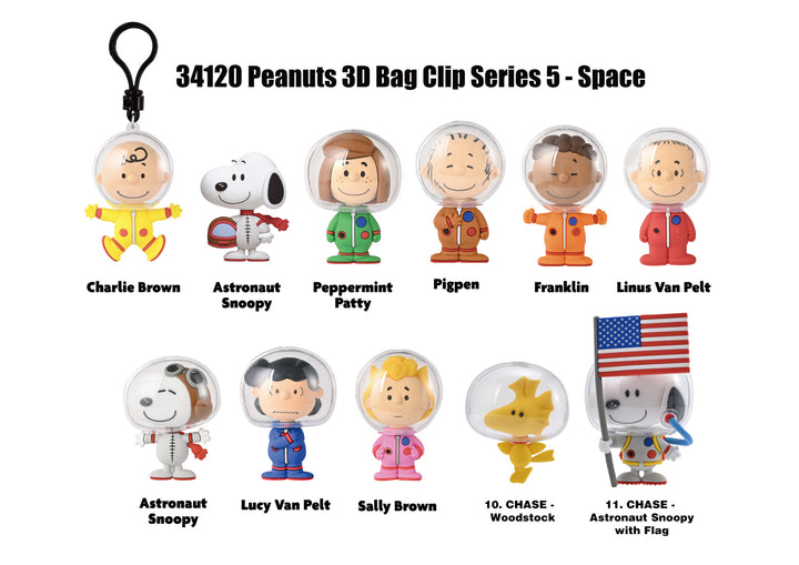 Peanuts Space Theme Series 5 3D Foam Bag Clip