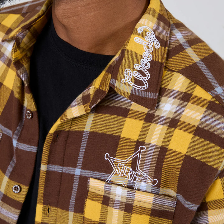 Cakeworthy Disney Pixar Toy Story Woody's Round Up Flannel Shirt