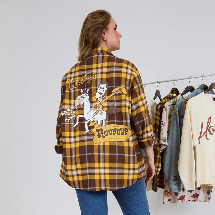 Cakeworthy Disney Pixar Toy Story Woody's Round Up Flannel Shirt