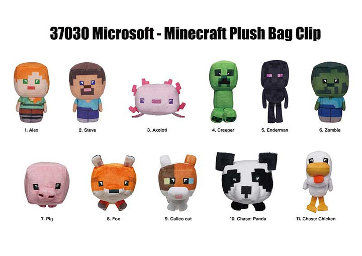Minecraft Classic Plush Bag Clip