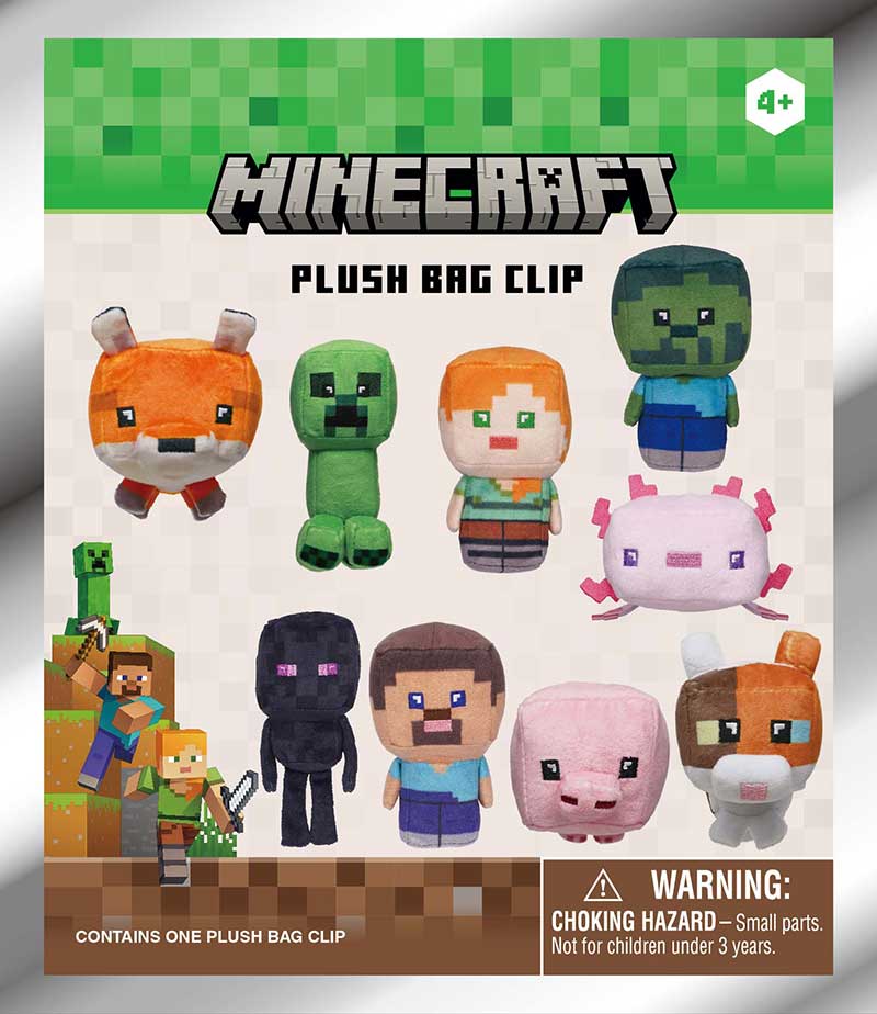 Minecraft Classic Plush Bag Clip