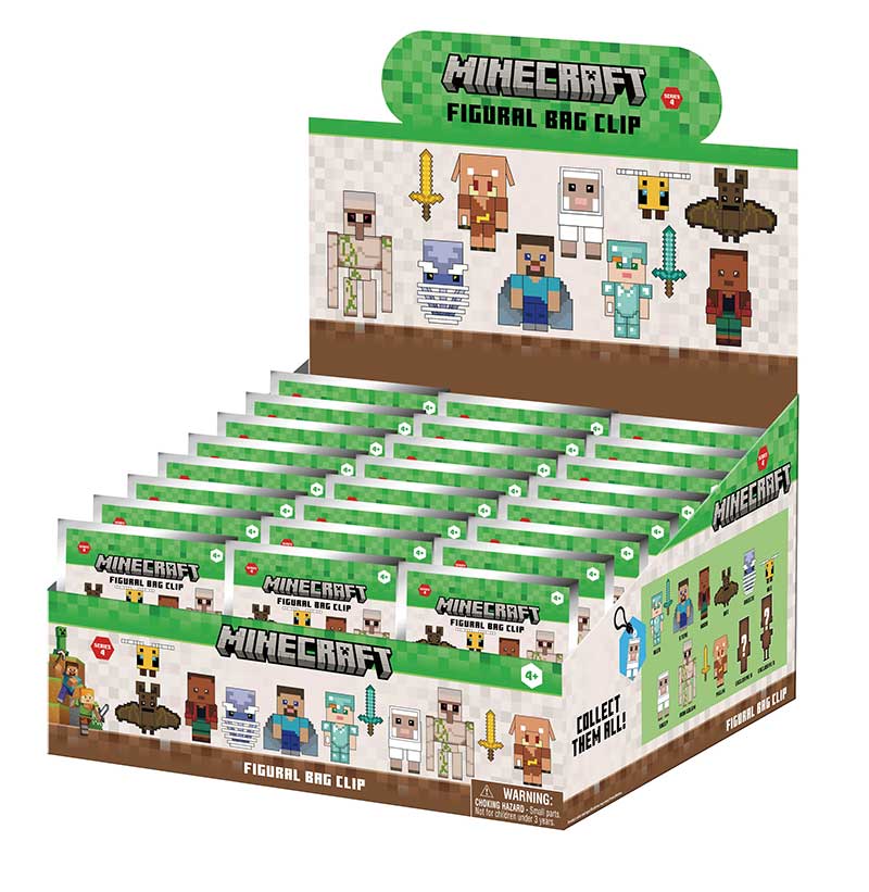 Minecraft Series 4 3D Foam Bag Clip