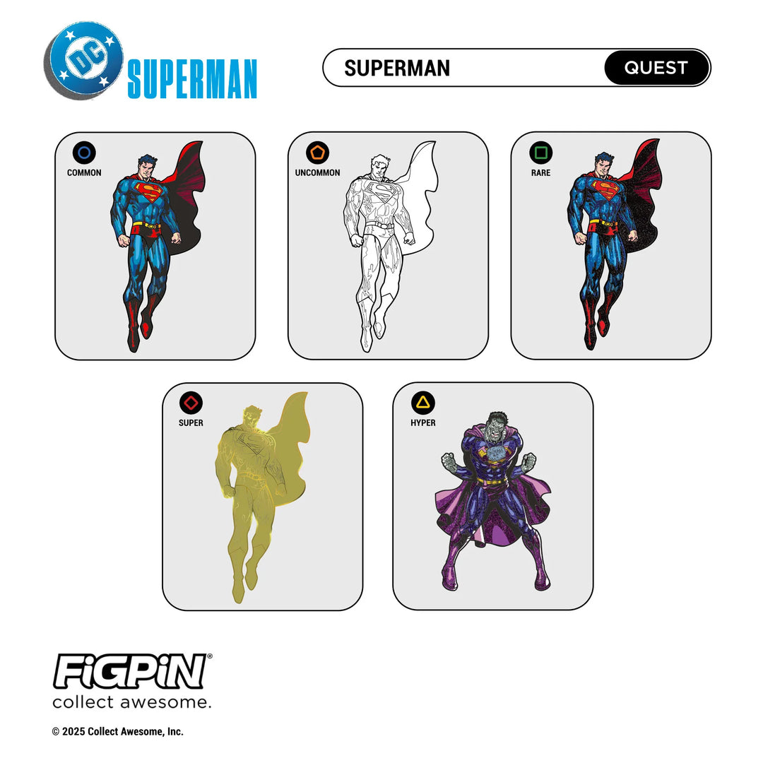 FiGPiN DCU Superman Quest Mystery Blind Box Pin