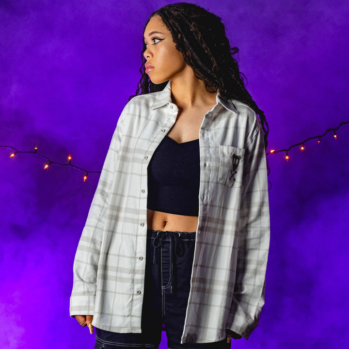 Cakeworthy Disney The Nightmare Before Christmas Zero Glow in the Dark Flannel Shirt