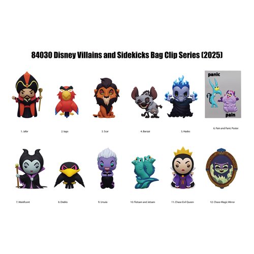 Disney Villains Series 4 3D Foam Bag Clip