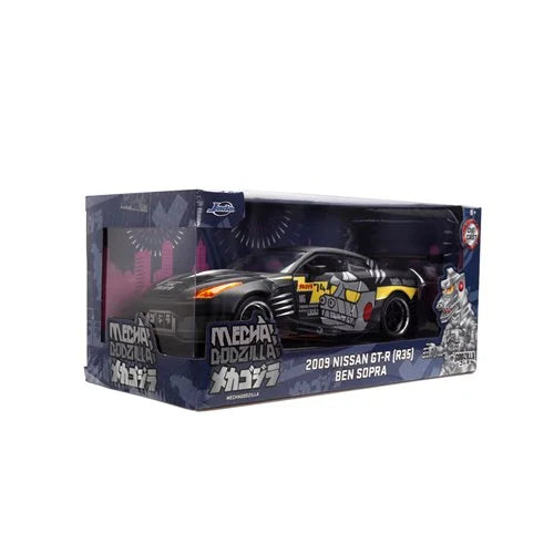 Jada Toys Hollywood Rides Mechagodzilla 2009 Nissan GT-R R35 Ben Sopra 1:24 Scale Die-Cast Metal Vehicle