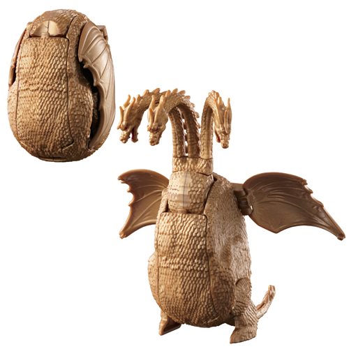 Godzilla King Ghidorah Transforming Egg Action Figure