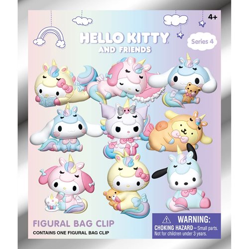 Hello Kitty & Friends Series 4 3D Foam Bag Clip