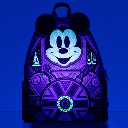 Disney 100 Art Deco Mickey Mouse Glow in the Dark Mini Backpack