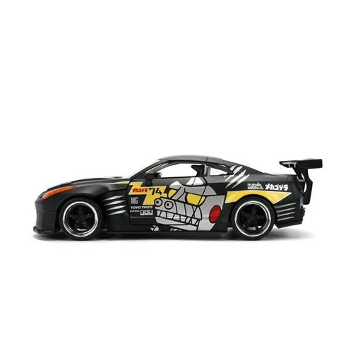 Jada Toys Hollywood Rides Mechagodzilla 2009 Nissan GT-R R35 Ben Sopra 1:24 Scale Die-Cast Metal Vehicle