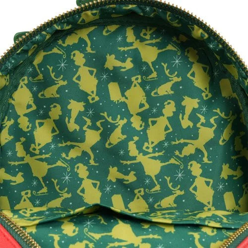 Loungefly How the Grinch Stole Christmas Grinch Christmas Present Mini Backpack