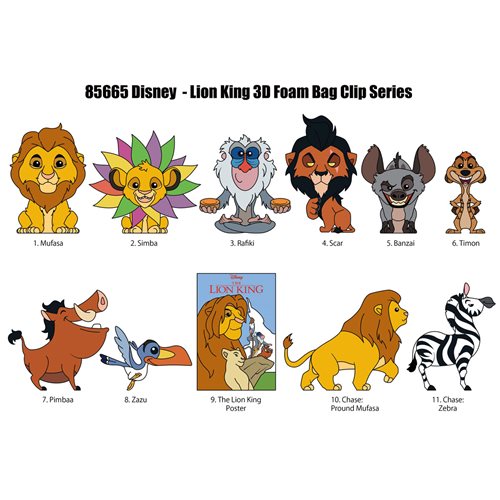 Disney The Lion King 30th Anniversary 3D Foam Bag Clip