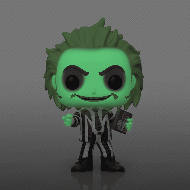 Funko Beetlejuice w/Recently Deceased Book Glow in the Dark Exclusive Pop! Vinyl Figure