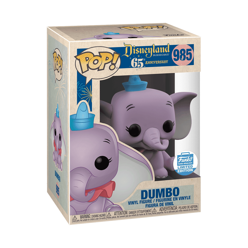 Funko Disneyland 65th Anniversary Dumbo (Purple) Exclusive Pop! Vinyl Figure