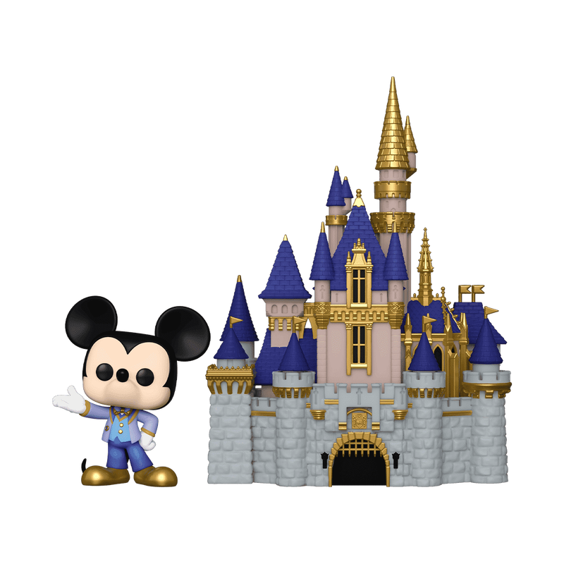 Funko Walt Disney World 50th Anniversary Cinderella Castle with Mickey Pop! Town Vinyl Figure