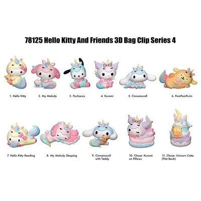 Hello Kitty & Friends Series 4 3D Foam Bag Clip