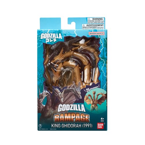 Bandai Godzilla Rampage King Ghidorah 1991 6" Action Figure