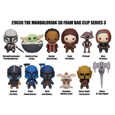 Star Wars The Mandalorian Series 3 3D Foam Bag Clip