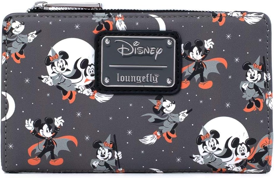 Loungefly Disney Mickey & Minnie Halloween All Over Print Wallet