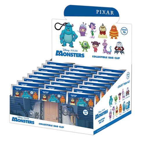 Disney Pixar Monsters Inc. Series 76 3D Foam Bag Clip
