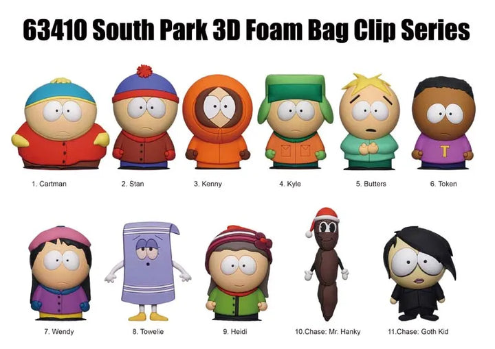 Comedy Central South Park Series 1 3D Foam Bag Clip