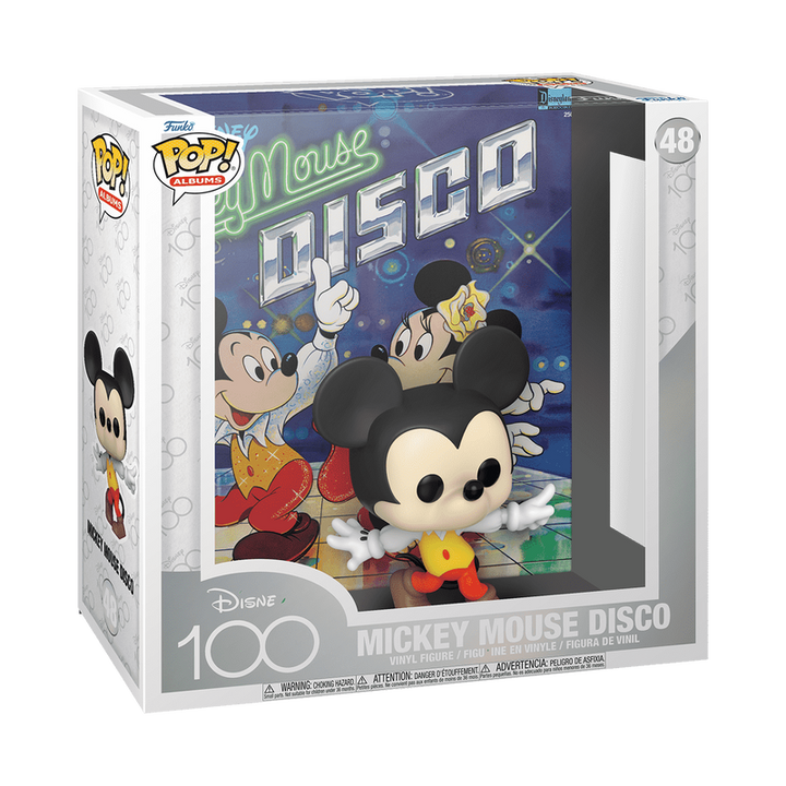 Funko Disney 100 Pop! Albums Mickey Mouse Disco Figure W/Case