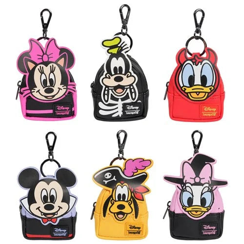 Loungefly Disney Mickey & Friends Halloween Cosplay Mystery Blind Box Mini Backpack Keychain Charm