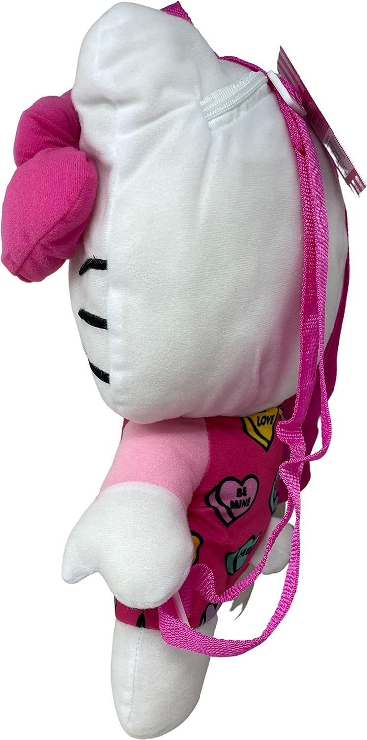 Sanrio Hello Kitty Hearts 18" Plush Backpack