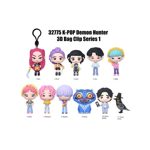 KPop Demon Hunters Series 1 3D Foam Bag Clip