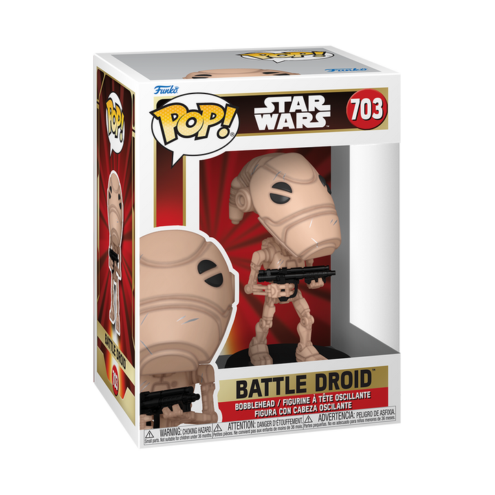 Funko Star Wars Episode 1 The Phantom Menace 25th Anniversary Battle Droid Pop! Vinyl Figure