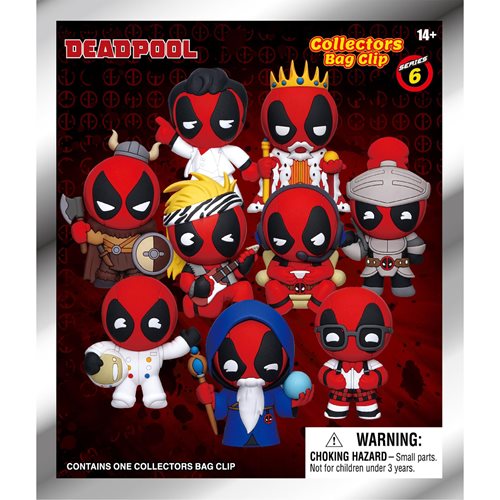 Marvel Deadpool Series 6 3D Foam Bag Clip