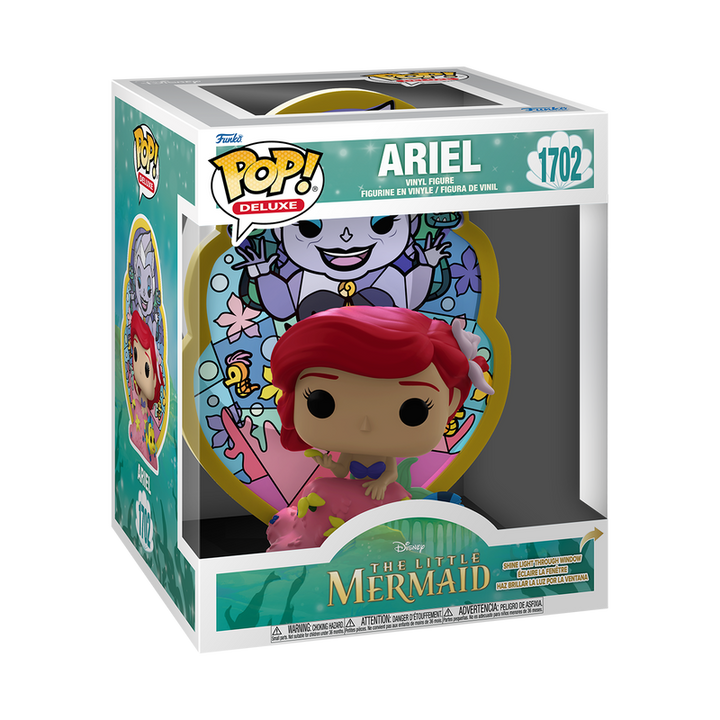 Funko Disney The Little Mermaid Ariel (Ursula Stained Glass) Deluxe Pop! Vinyl Figure