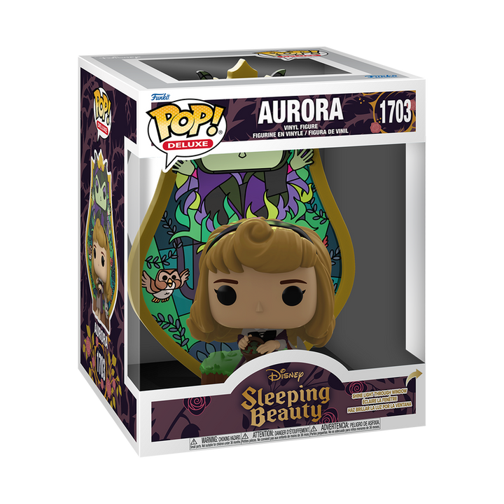Funko Disney Sleeping Beauty Aurora (Maleficent Stained Glass) Deluxe Pop! Vinyl Figure