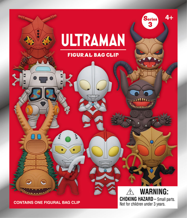 Ultraman Series 3 3D Foam Bag Clip