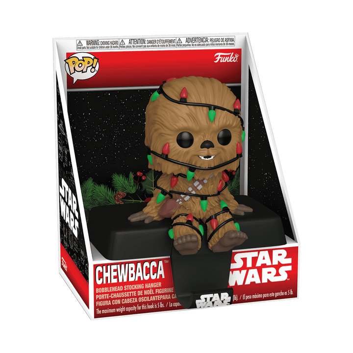 Funko Star Wars Stocking Hanger Chewbacca W/Christmas Lights Pop! Vinyl Figure