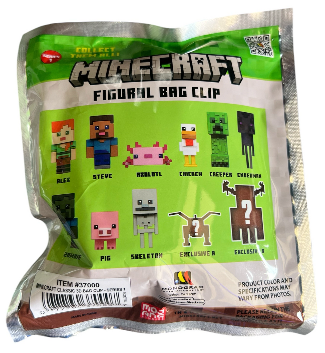 Minecraft Series 1 3D Foam Bag Clip