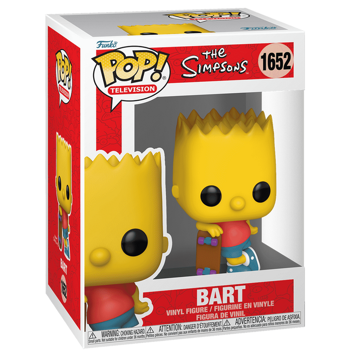 Funko The Simpsons Bart w/Skateboard Pop! Vinyl Figure