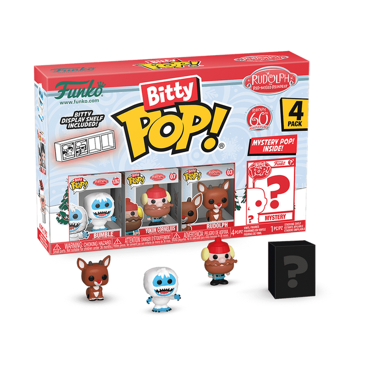 Funko Rudolph the Red Nosed Reindeer 4-Pack Bitty Series 1 Pop! Vinyl Figures