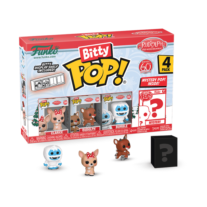 Funko Rudolph the Red Nosed Reindeer 4-Pack Bitty Series 2 Pop! Vinyl Figures