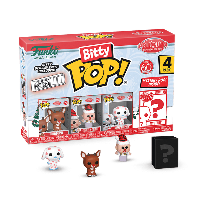 Funko Rudolph the Red Nosed Reindeer 4-Pack Bitty Series 3 Pop! Vinyl Figures