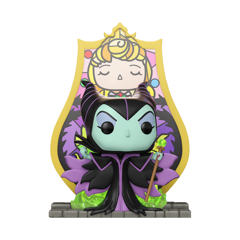 Funko Disney Sleeping Beauty Maleficent (Princess Aurora Stained Glass) Deluxe Pop! Vinyl Figure