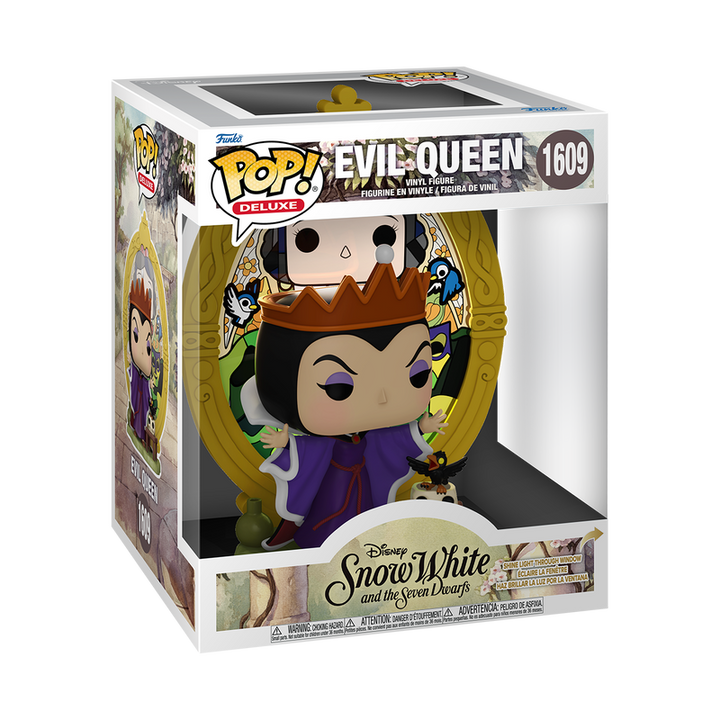 Funko Disney Snow White Evil Queen (Snow White Stained Glass) Deluxe Pop! Vinyl Figure