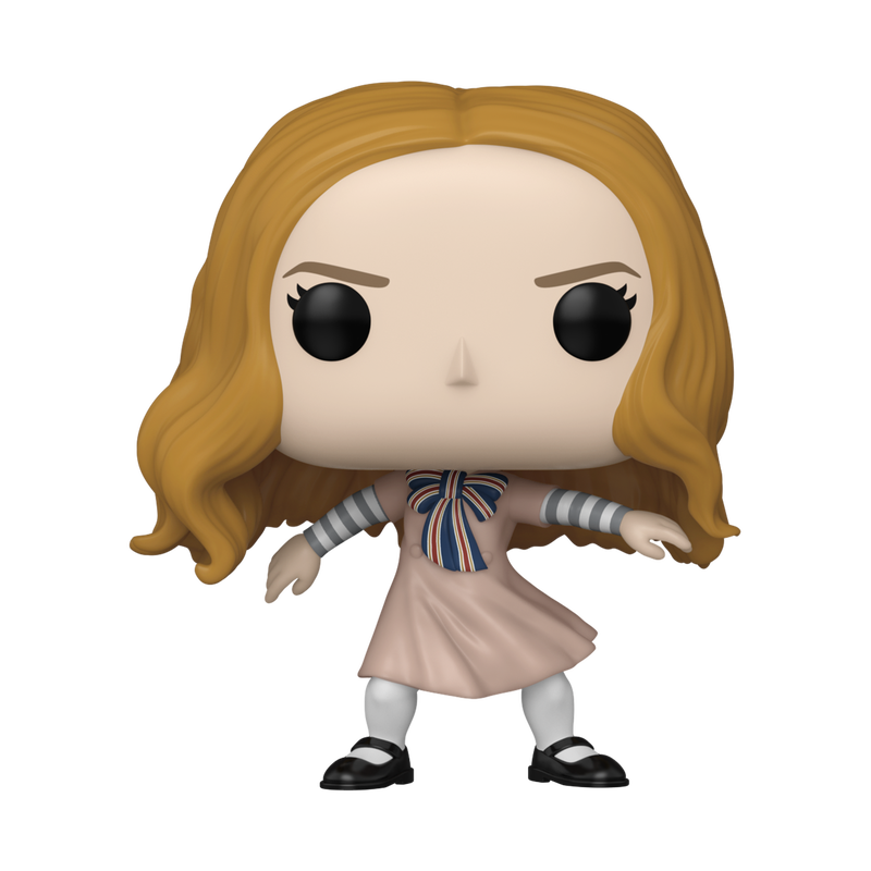 Funko Pop! vinyl figure of a character with blonde hair and a striped shirt on a white background