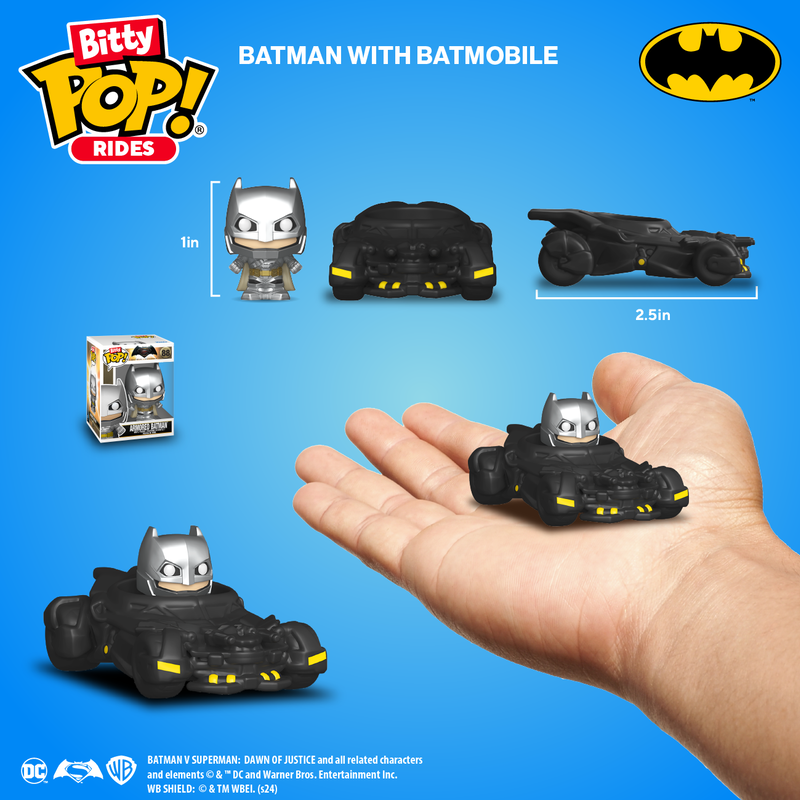 Funko DC Batman vs. Superman Batmobile Bitty Pop! Rides Vinyl Figure