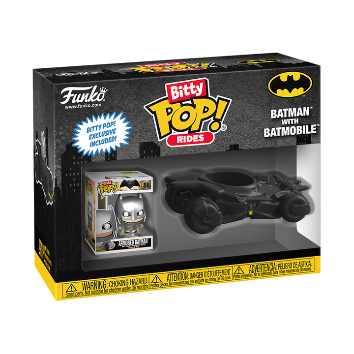 Funko DC Batman vs. Superman Batmobile Bitty Pop! Rides Vinyl Figure