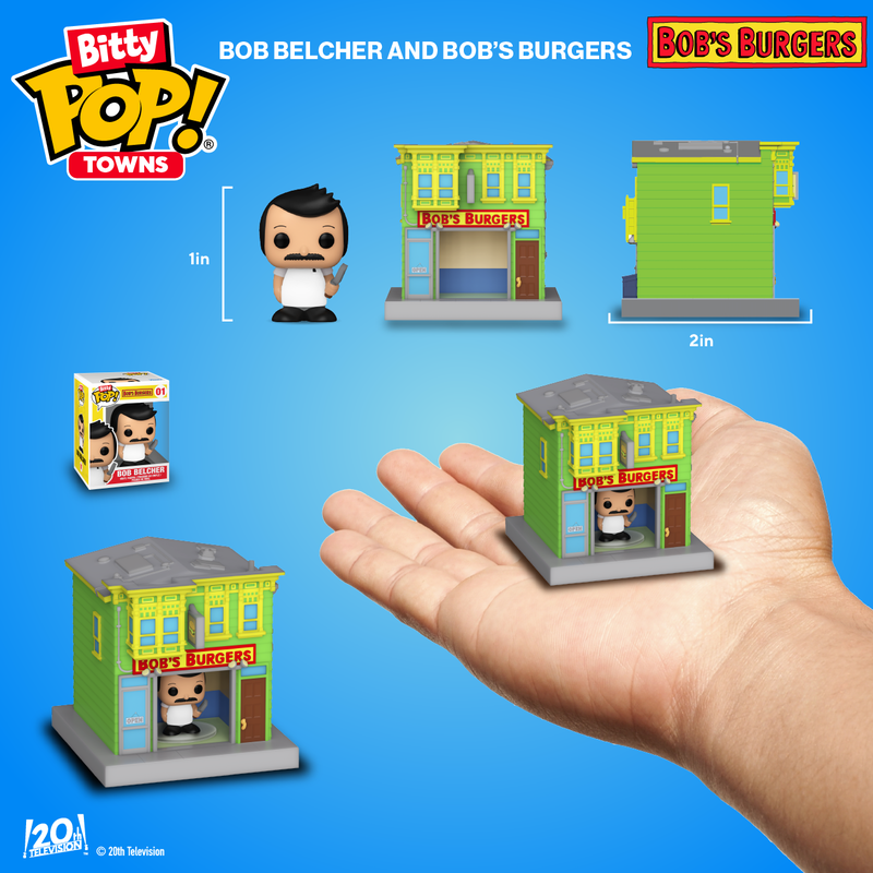 Funko Bob Belcher & Bob's Burgers Bitty Pop! Town Vinyl Figure