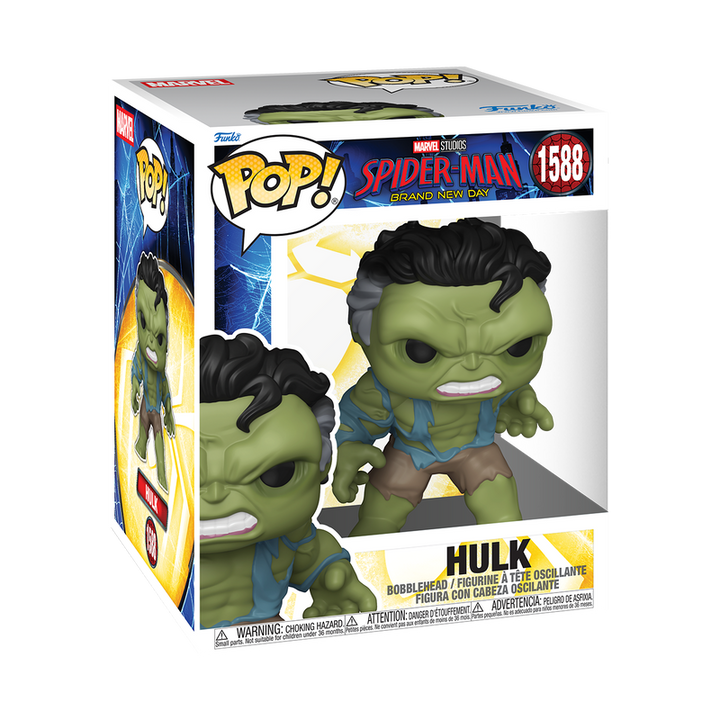 Funko Pop! Hulk figure in packaging with Marvel branding