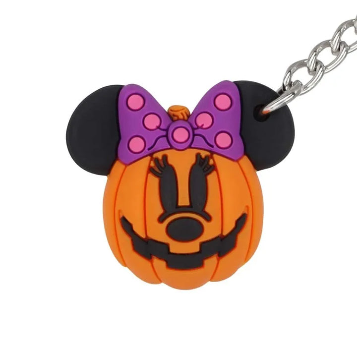 Disney Halloween Minnie Pumpkin Icon Ball Keychain