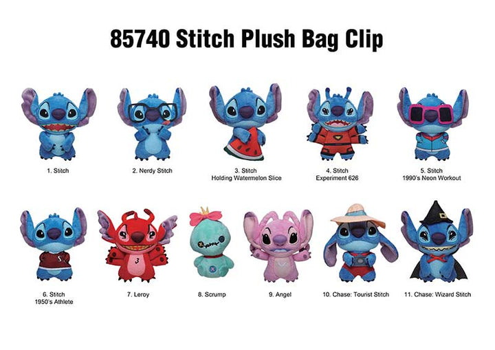 Disney Lilo & Stitch Plush Bag Clip Series 1