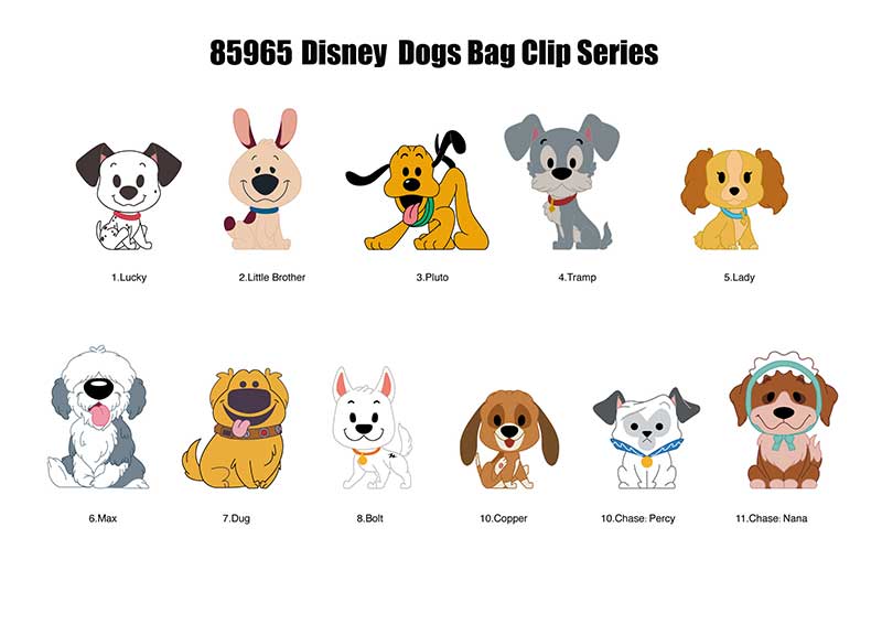 Disney Dogs Series 62 3D Foam Bag Clip